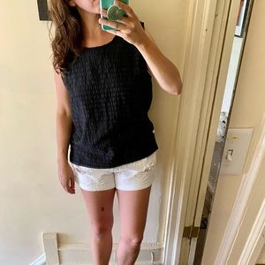 Silk Striped Sleeveless Top